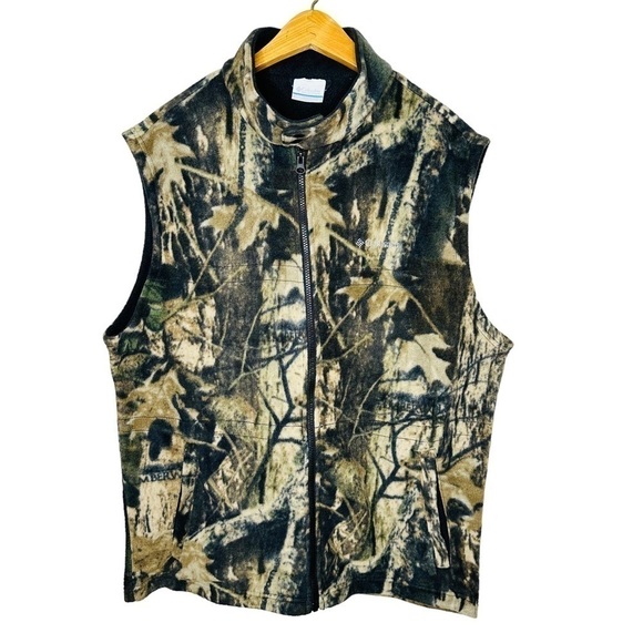 Columbia Men’s Camo‎ Sleeveless Fleece Vest Size L - Picture 1 of 7